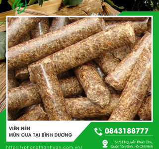 Viên nén mùn cưa tại Bình Dương giá tốt chất lượng cao thân thiện môi trường