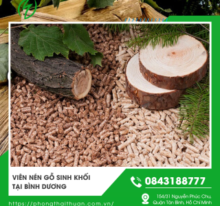 Viên nén gỗ sinh khối tại Bình Dương giải pháp nhiên liệu sạch và bền vững