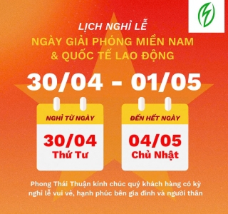 Thông Báo Lịch Nghỉ Lễ 30/4 và 1/5 Năm 2024 - Công Ty Phong Thái Thuận