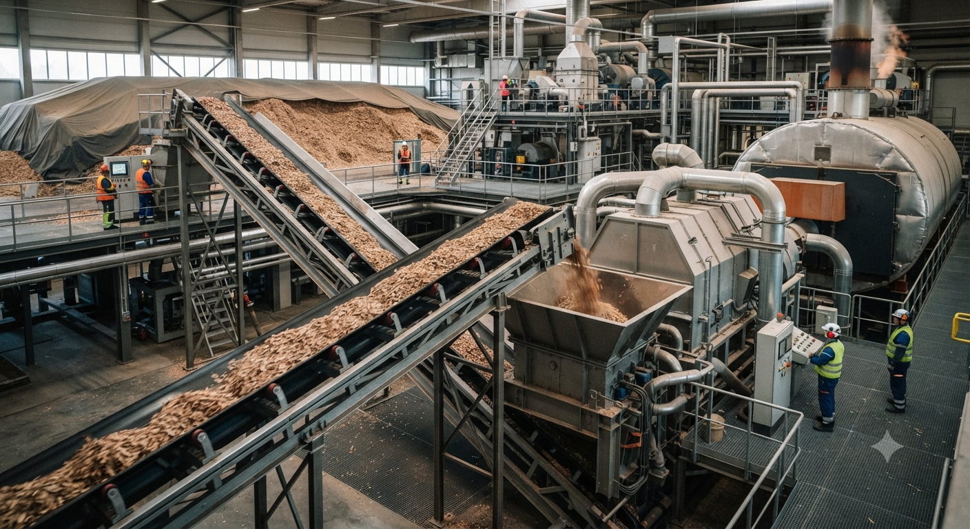 Practical applications of wood chips in production and energy